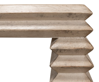 STACKED SIDE TABLE, STONE GREY