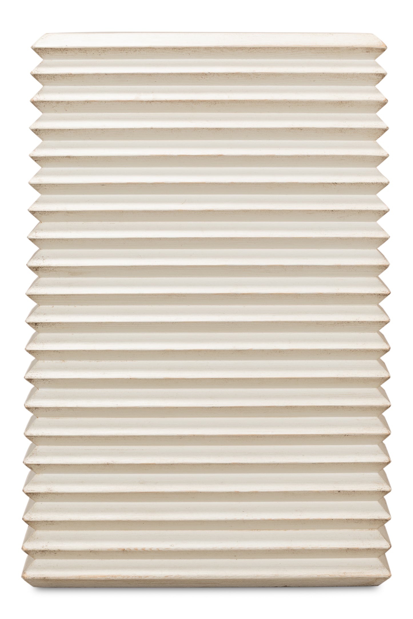 Stacked Side Table Antique White