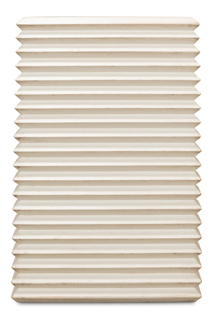 Stacked Side Table Antique White