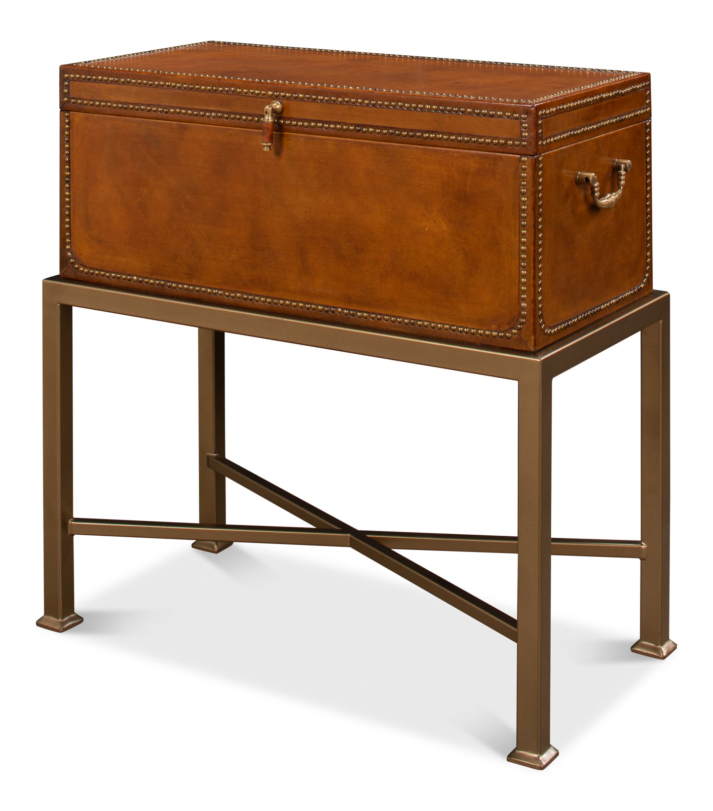 Remington Leather Box On Stand