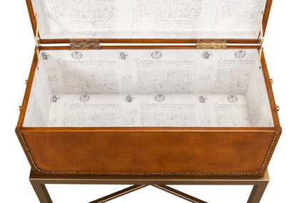 Remington Leather Box On Stand