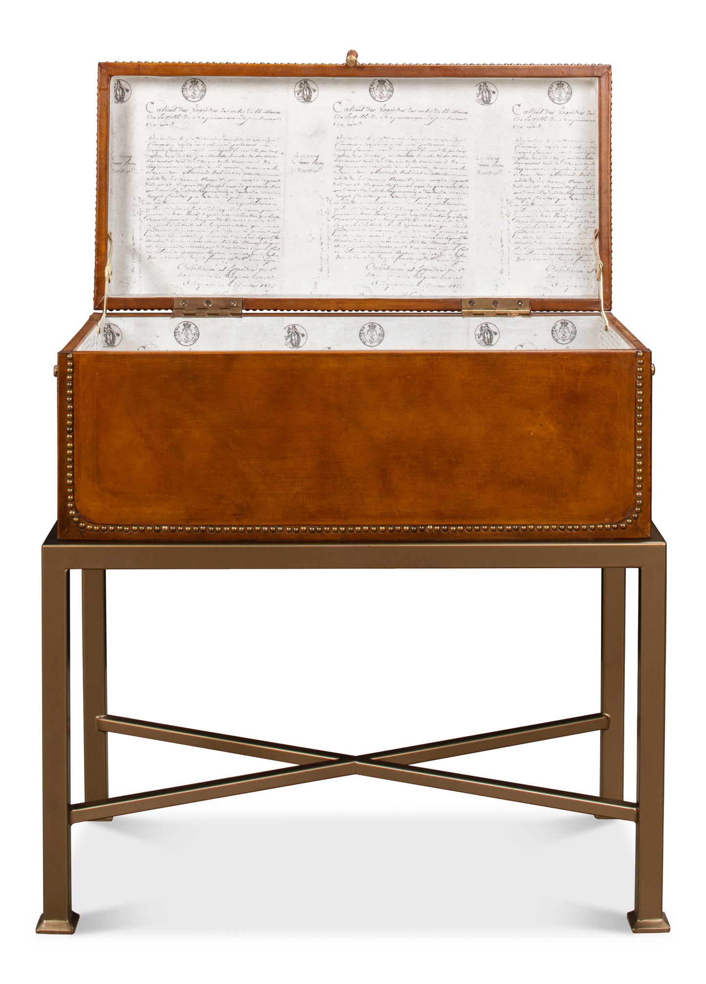 Remington Leather Box On Stand