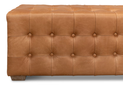 BEAM BENCH TUFTED LEATHER