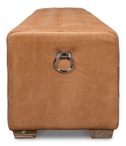 BEAM BENCH TUFTED LEATHER