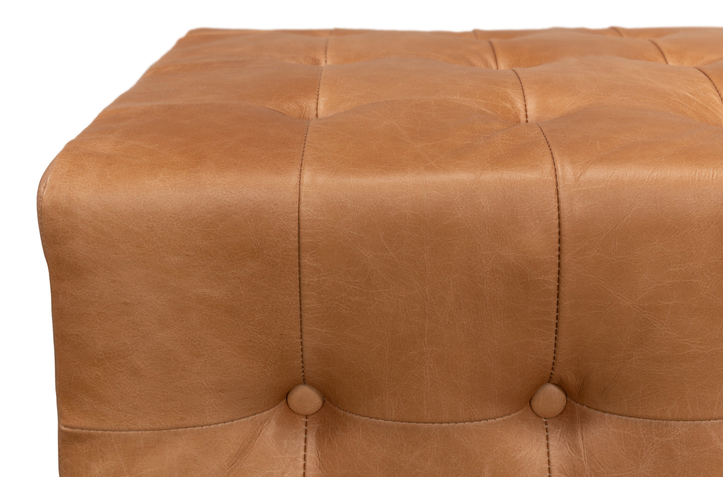 BEAM BENCH TUFTED LEATHER