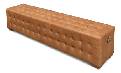 BEAM BENCH TUFTED LEATHER