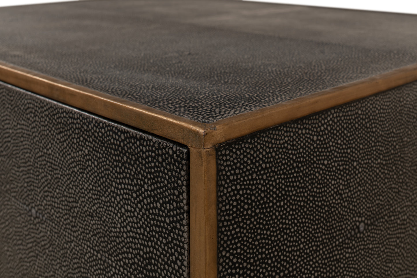 GIDEON SHAGREEN SIDE TABLE - ANTIQUE GREY