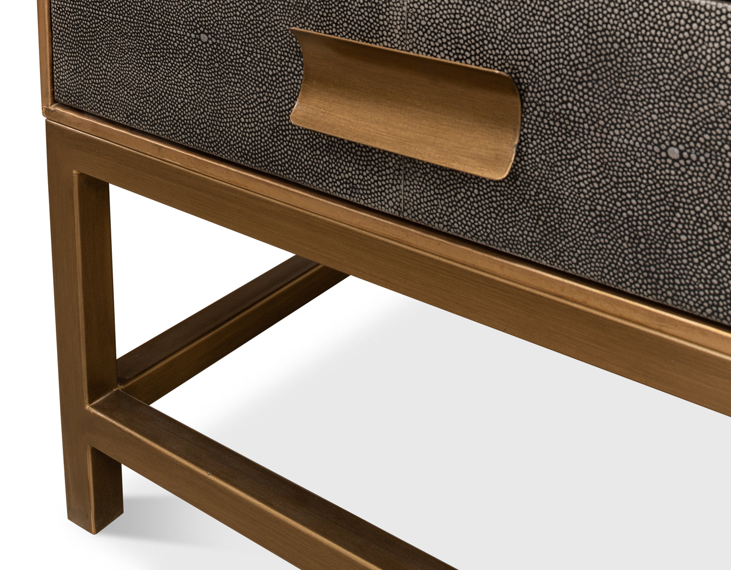 GIDEON SHAGREEN SIDE TABLE - ANTIQUE GREY