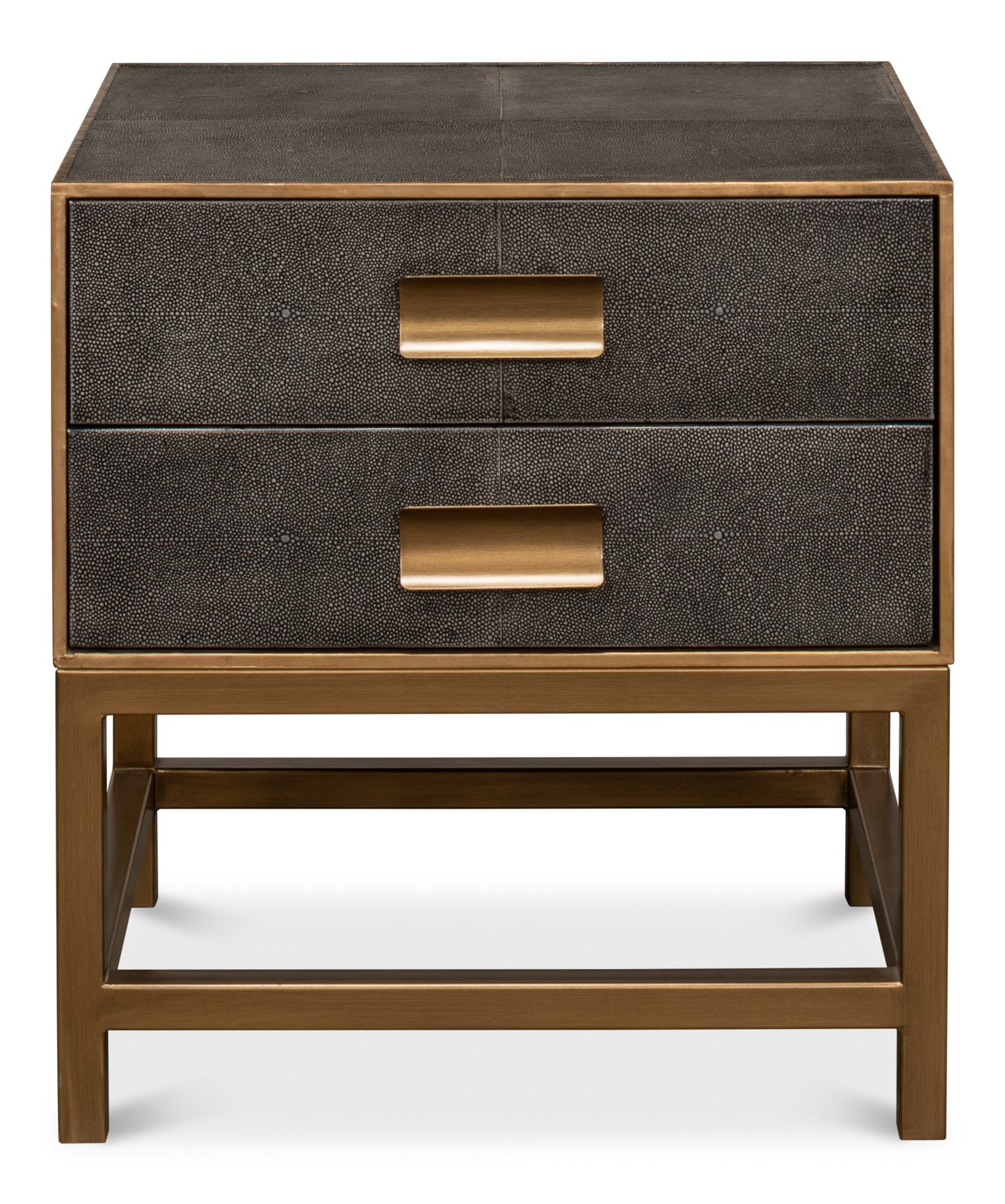 GIDEON SHAGREEN SIDE TABLE - ANTIQUE GREY