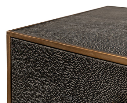 GIDEON SHAGREEN SIDE TABLE - ANTIQUE GREY