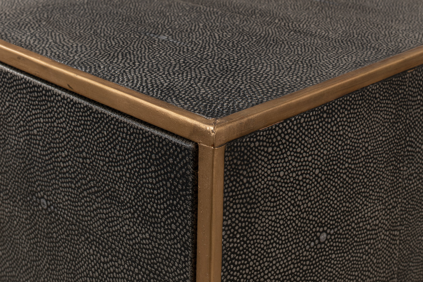 Gideon Shagreen Console Table - Antique Grey