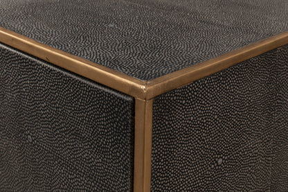 Gideon Shagreen Console Table - Antique Grey