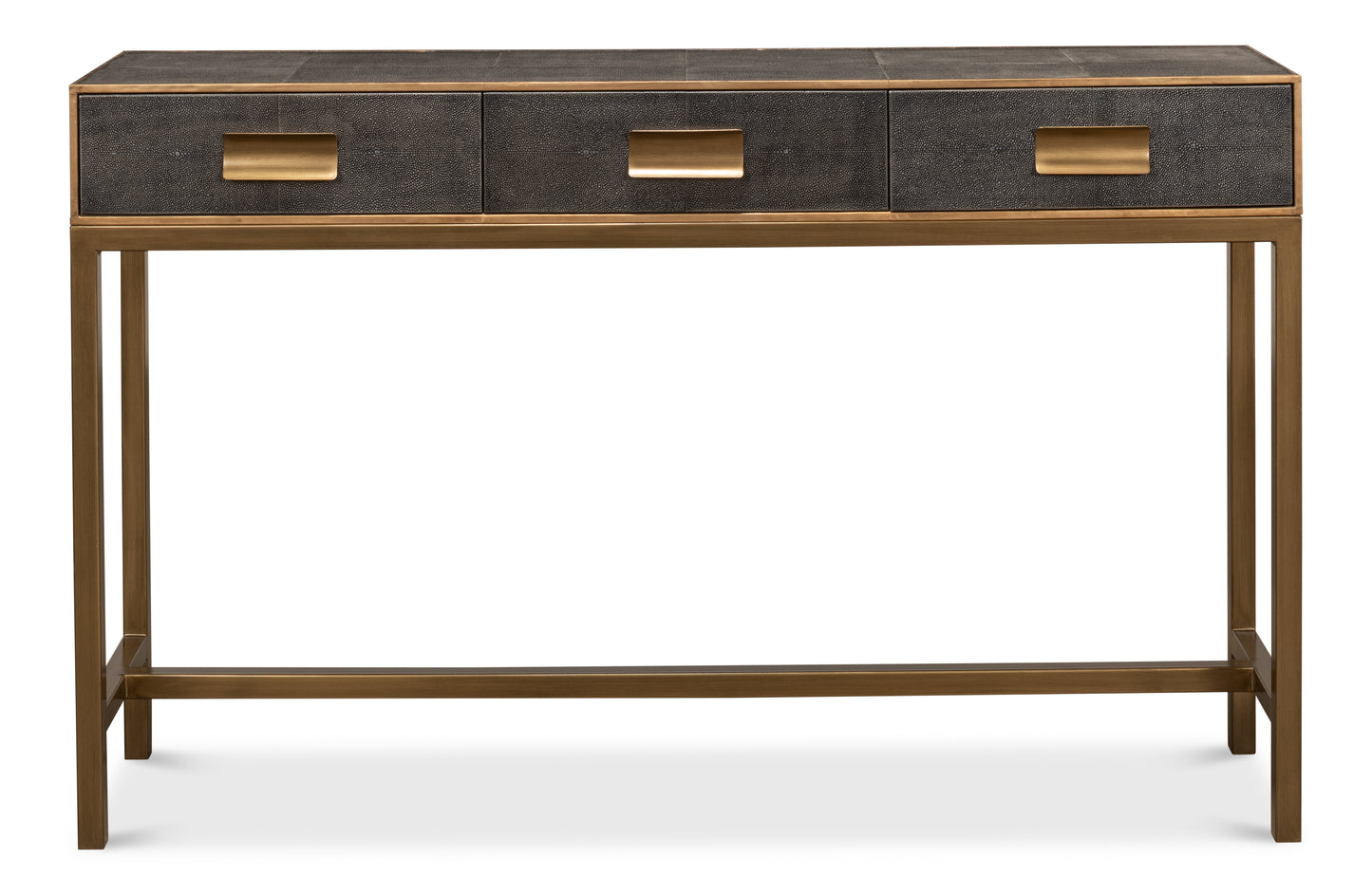 Gideon Shagreen Console Table - Antique Grey