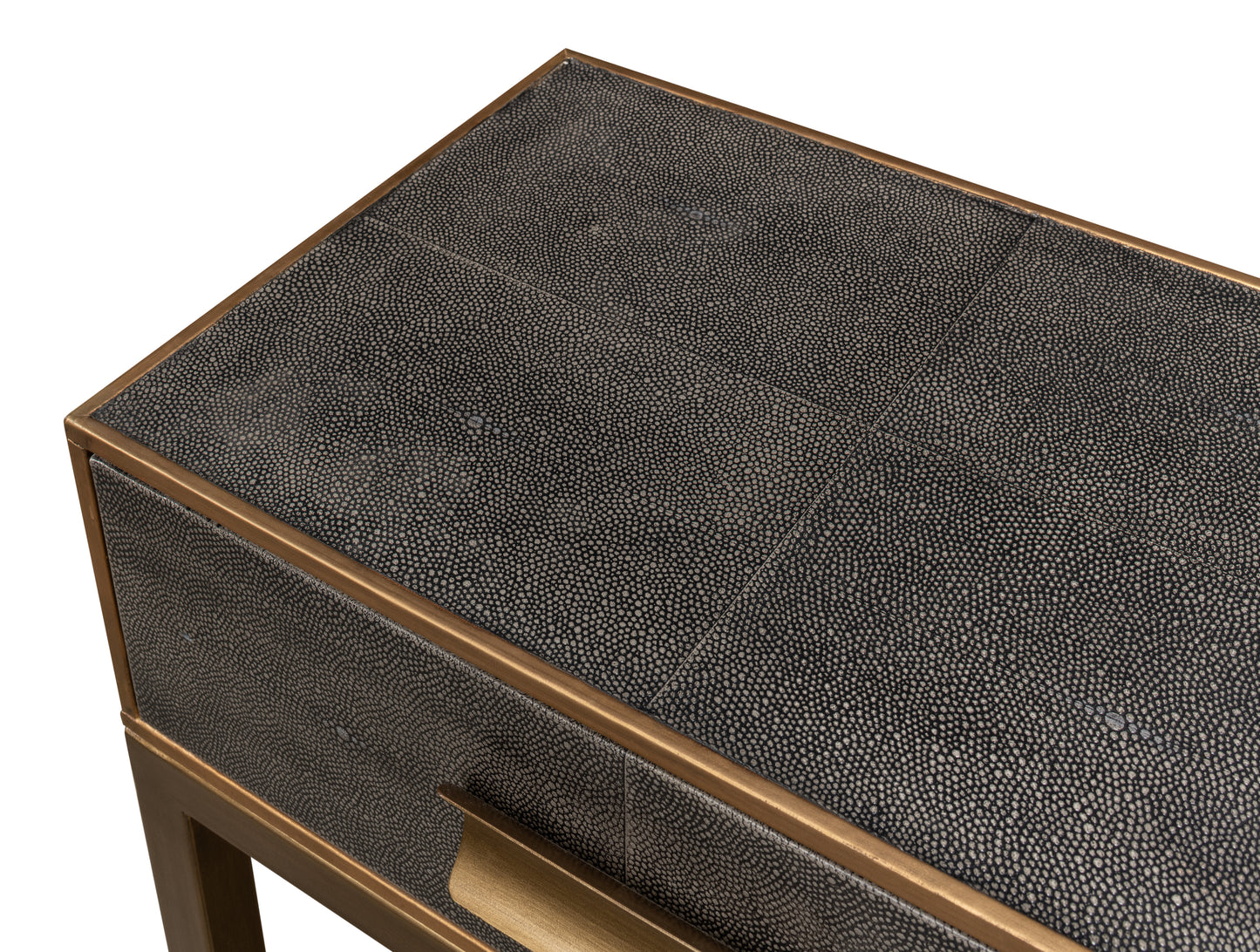 Gideon Shagreen Console Table - Antique Grey
