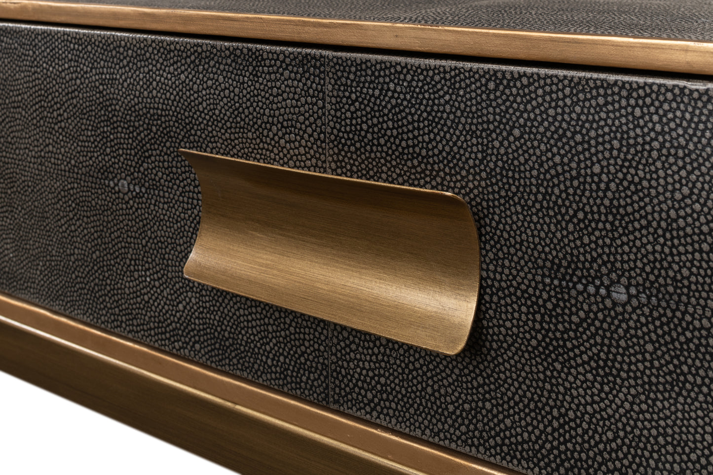 Gideon Shagreen Console Table - Antique Grey