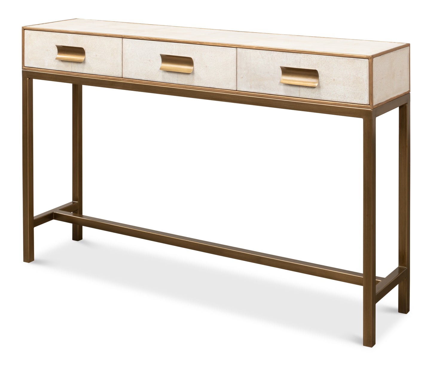Gideon Shagreen Console - Osprey White