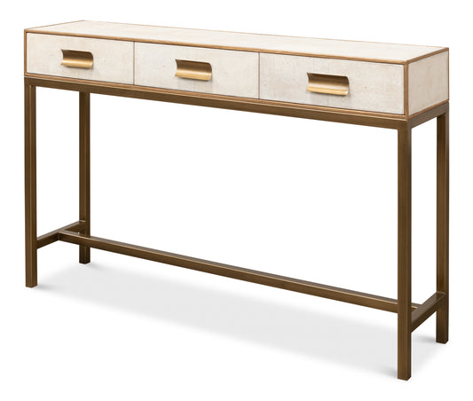 GIDEON SHAGREEN CONSOLE - OSPREY WHITE
