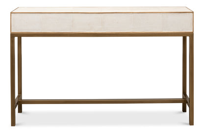 Gideon Shagreen Console - Osprey White