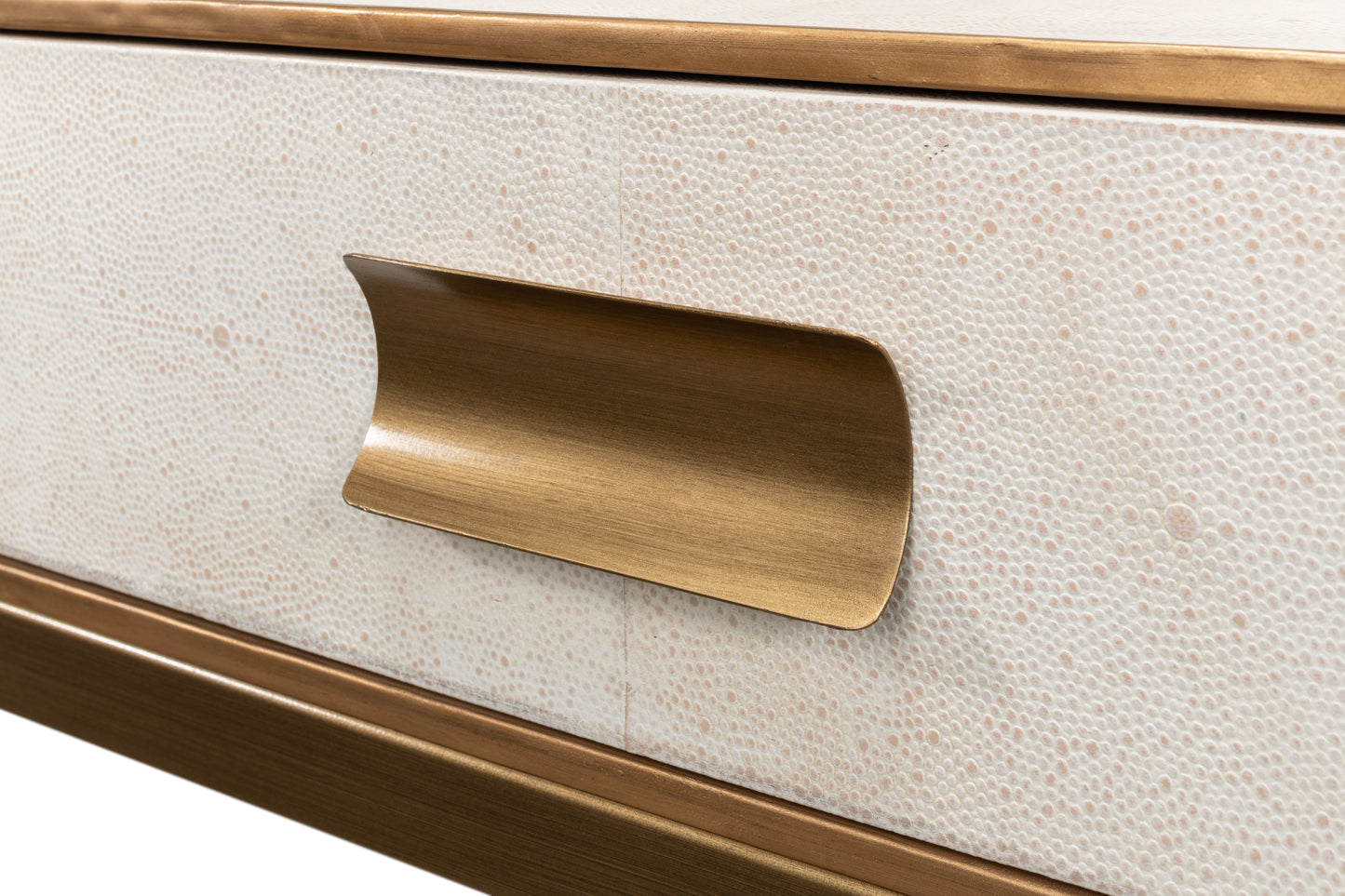 Gideon Shagreen Console - Osprey White
