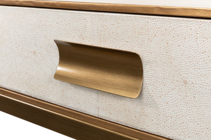 Gideon Shagreen Console - Osprey White