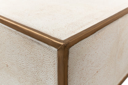 Gideon Shagreen Console - Osprey White