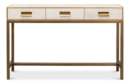 Gideon Shagreen Console - Osprey White