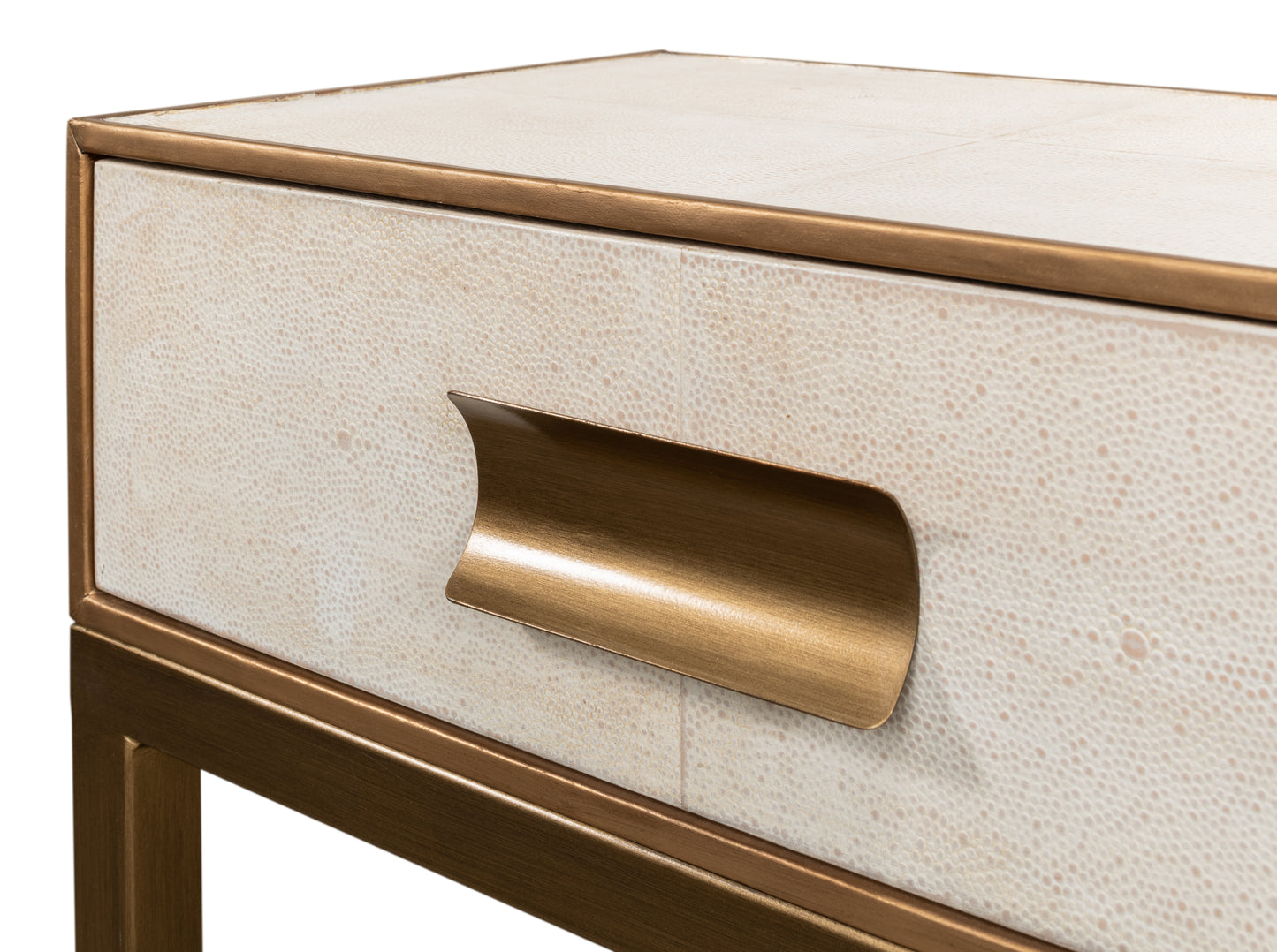Gideon Shagreen Console - Osprey White