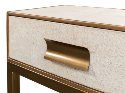 Gideon Shagreen Console - Osprey White