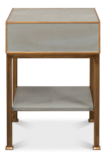 Gillian One Drawer Nightstand  Storm Gry
