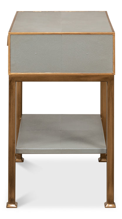 Gillian One Drawer Nightstand  Storm Gry