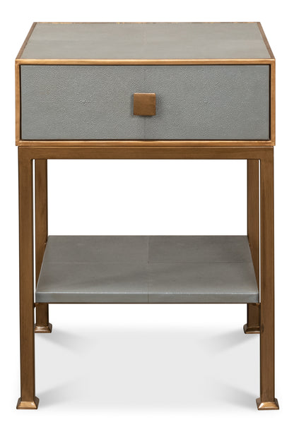 Gillian One Drawer Nightstand  Storm Gry