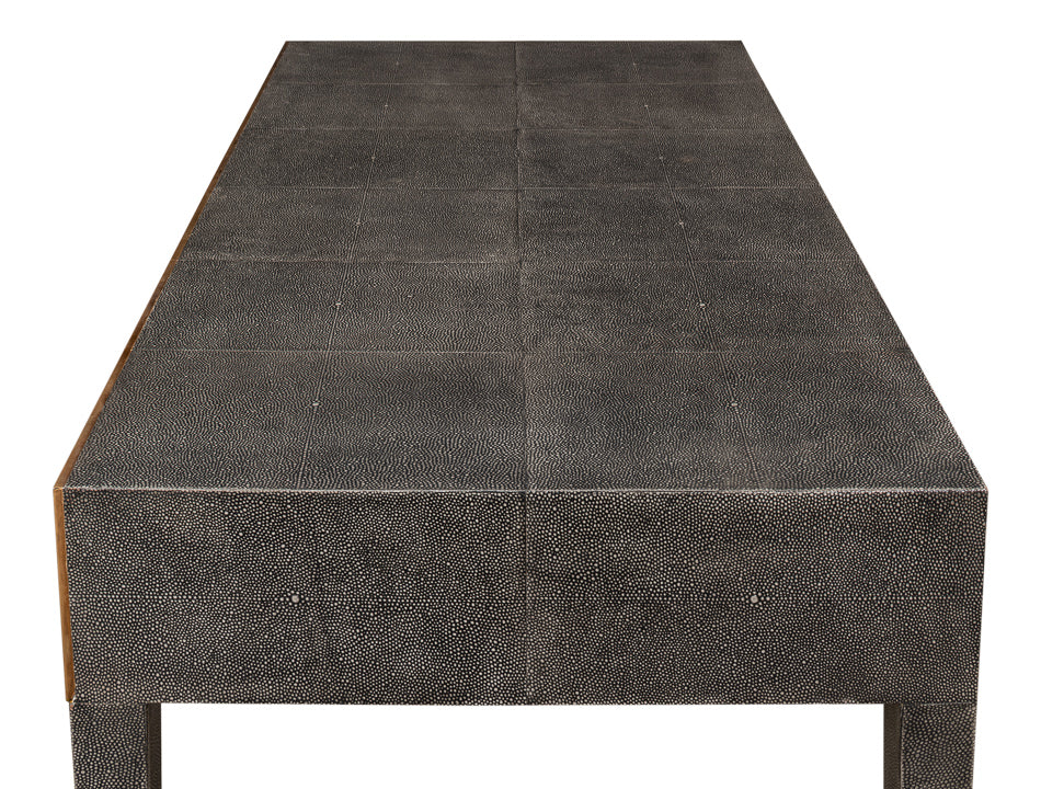 Gabriella Shagreen Desk/Table - Antique Grey