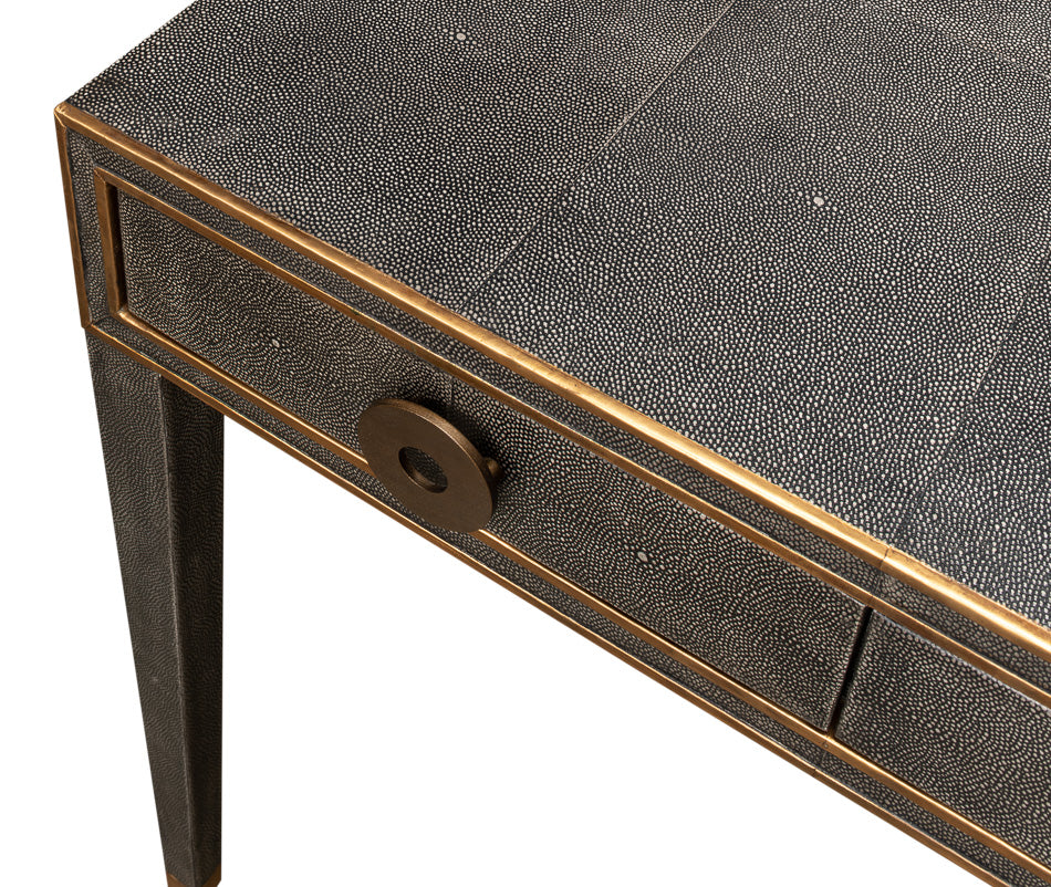 Gabriella Shagreen Desk/Table - Antique Grey