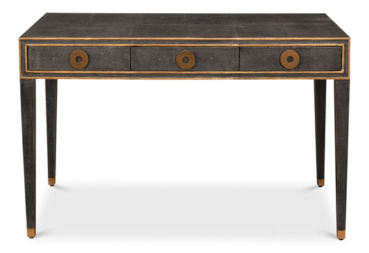 GABRIELLA SHAGREEN DESK/TABLE - ANTIQUE GREY