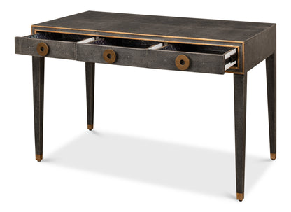 Gabriella Shagreen Desk/Table - Antique Grey