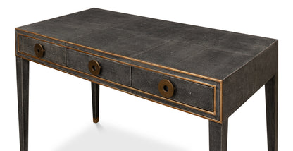 Gabriella Shagreen Desk/Table - Antique Grey