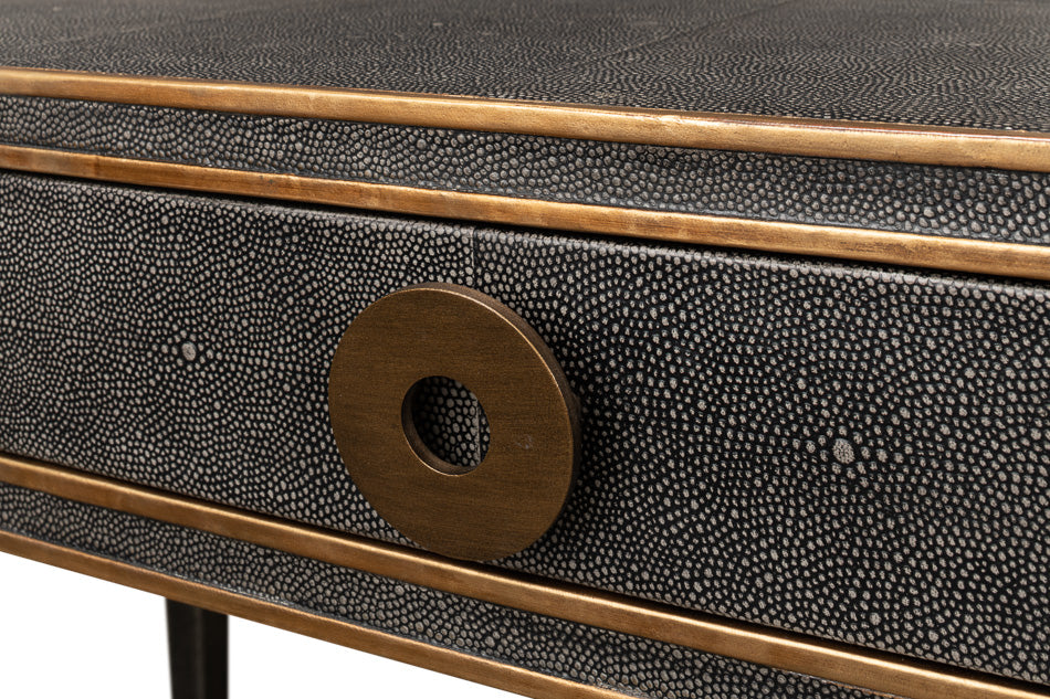 Gabriella Shagreen Desk/Table - Antique Grey