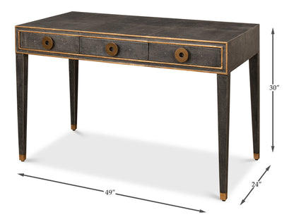 Gabriella Shagreen Desk/Table - Antique Grey