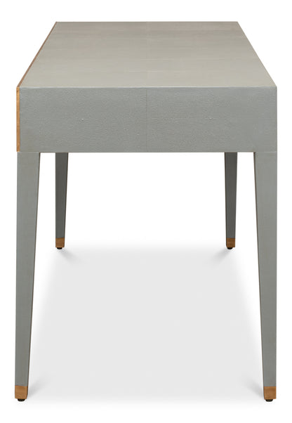 Gabriella Shagreen Desk/Table - Storm Grey