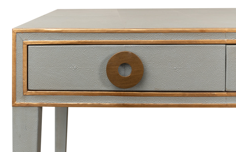 Gabriella Shagreen Desk/Table - Storm Grey