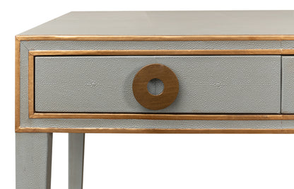 Gabriella Shagreen Desk/Table - Storm Grey