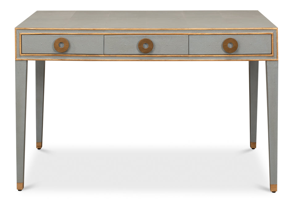 Gabriella Shagreen Desk/Table - Storm Grey