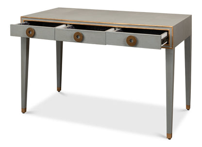 Gabriella Shagreen Desk/Table - Storm Grey