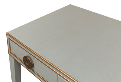 Gabriella Shagreen Desk/Table - Storm Grey