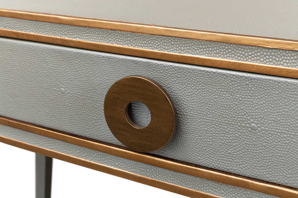 Gabriella Shagreen Desk/Table - Storm Grey