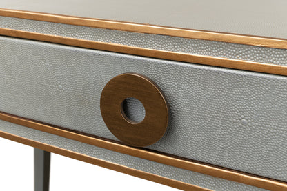 Gabriella Shagreen Desk/Table - Storm Grey