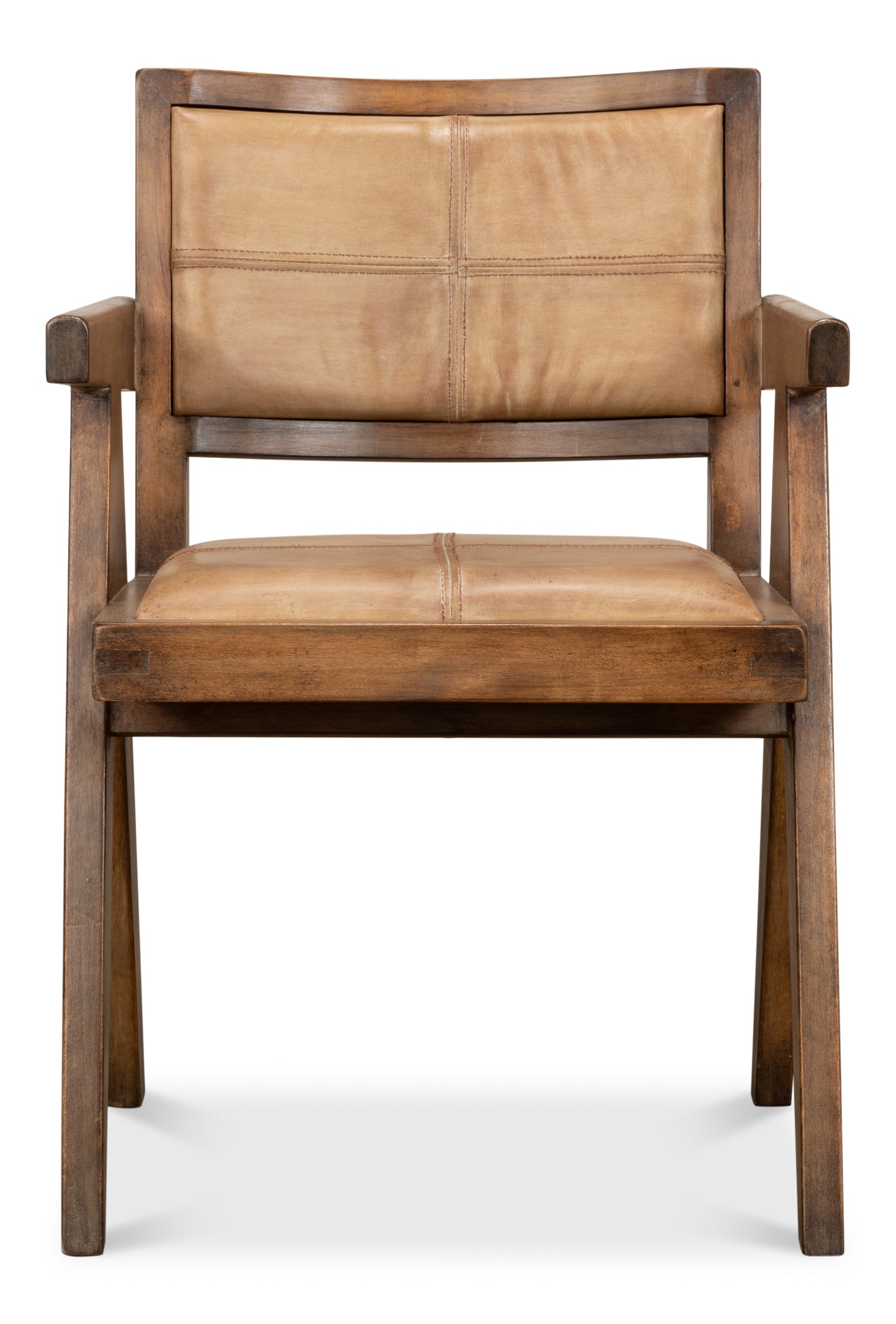 ANGUS CHAIR, BROWN W/BROWN LEATHER