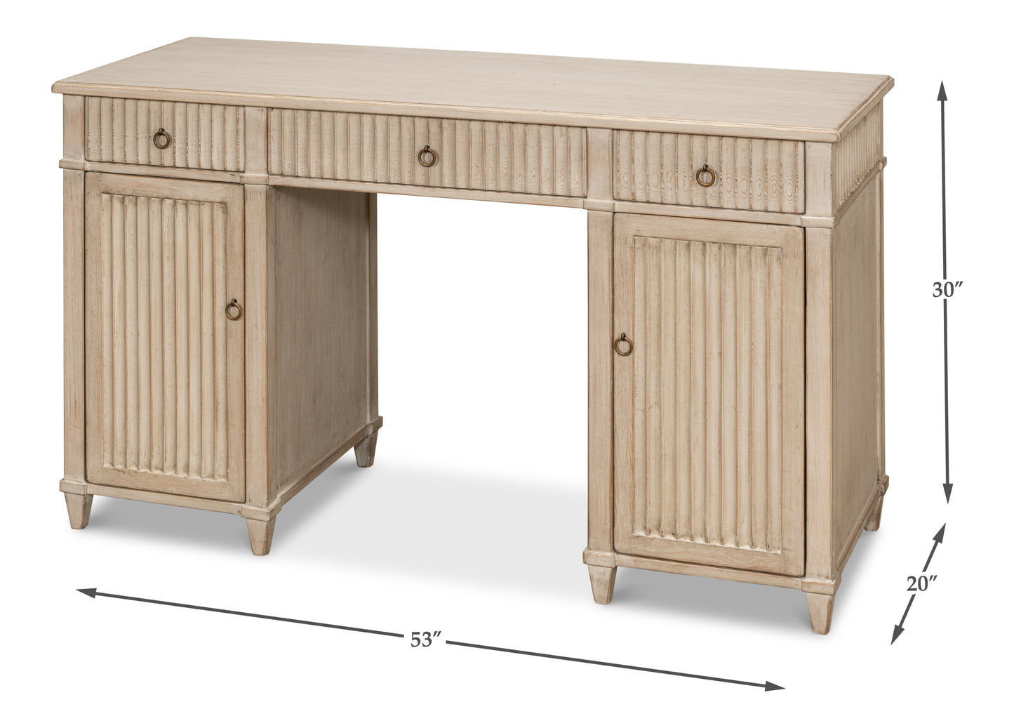 Inspire Desk  Stone Grey