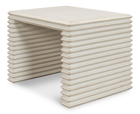 STACKED STOOL, ANTIQUE WHITE