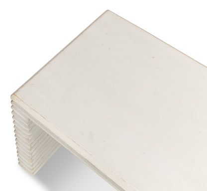 STACKED STOOL, ANTIQUE WHITE